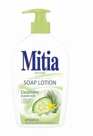 Mitia 500ml tek.mýdlo Cucumber Mitia 500ml tek.mýdlo Cucumber - Kosmetika Hygiena a ochrana pro ruce Tekutá mýdla s pumpičkou